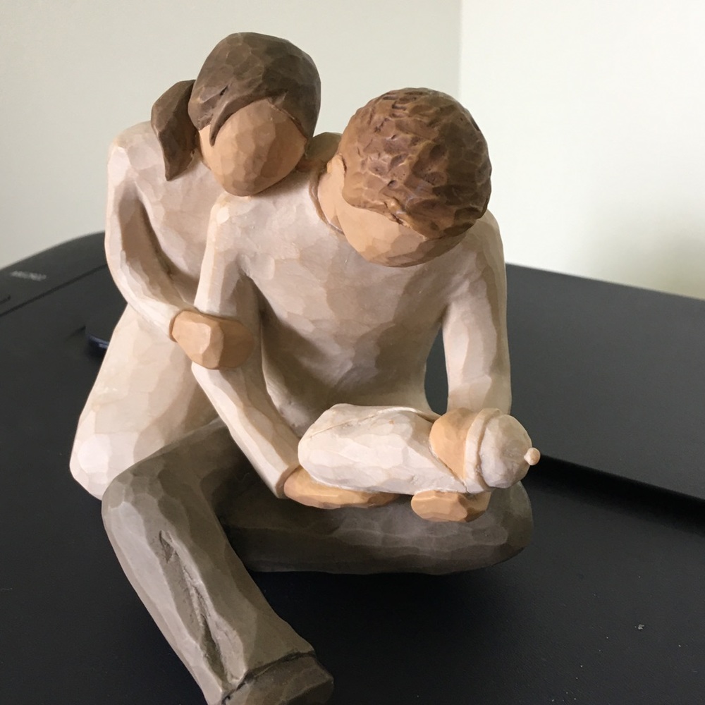 2 WILLOW TREE Figurines Our Gift and New Life
